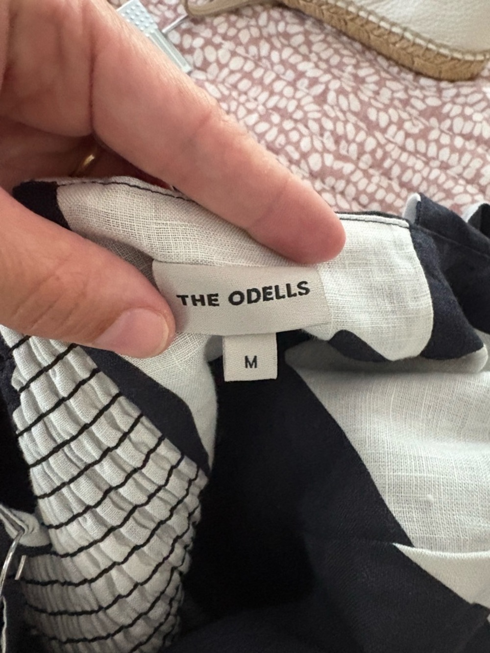 THE ODELLS Ruffle Trim 100% Linen Jumpsuit - Picture 6 of 7